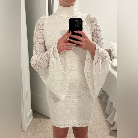 NWT: CAROLINE CONSTAS
Kennedy Corded Lace Mini Dress - Picture 2 of 2